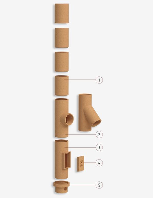 Дымоход из керамики системы HART KLASSIK KLR