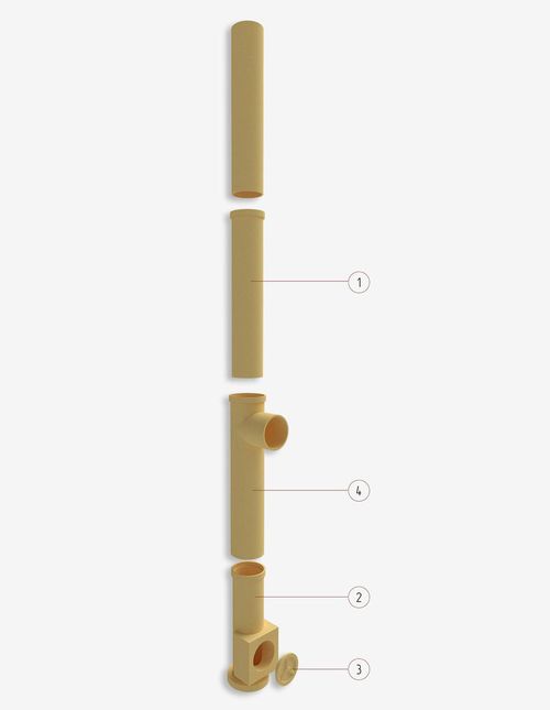 Дымоход из керамики системы HART MULTIKERAM